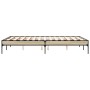 Estructura cama madera ingeniería metal roble Sonoma 120x190 cm de vidaXL, Camas y somieres - Ref: Foro24-845047, Precio: 94,...