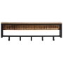 Solid rough mango wood coat rack 87x10x27 cm by vidaXL, Hat and coat racks - Ref: Foro24-358920, Price: 52,25 €, Discount: %