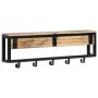 Solid rough mango wood coat rack 87x10x27 cm by vidaXL, Hat and coat racks - Ref: Foro24-358920, Price: 52,25 €, Discount: %