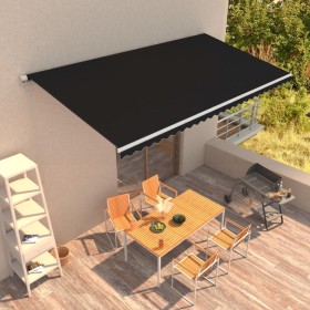 Toldo retráctil automático gris antracita 600x300 cm de vidaXL, Toldos - Ref: Foro24-3051207, Precio: 704,99 €, Descuento: %