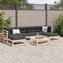 7-teiliges Gartensofa-Set mit Kissen aus massivem Kiefernholz von vidaXL, Gartensets - Ref: Foro24-3295822, Preis: 569,57 €, ...