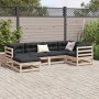 Gartensofa-Set 6-teilig aus massivem Kiefernholz von vidaXL, Gartensets - Ref: Foro24-3299519, Preis: 319,99 €, Rabatt: %