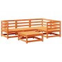 Garden sofa set 5 pieces solid pine wood wax brown by vidaXL, Garden sets - Ref: Foro24-3299420, Price: 313,99 €, Discount: %