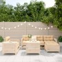 Garden sofa set 7 pieces solid pine wood by vidaXL, Garden sets - Ref: Foro24-3250548, Price: 464,86 €, Discount: %