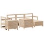 Gartensofa-Set 7-teilig aus massivem Kiefernholz von vidaXL, Gartensets - Ref: Foro24-3250536, Preis: 449,99 €, Rabatt: %