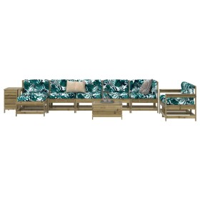 Gartensofa-Set 10-teilig aus imprägniertem Kiefernholz von vidaXL, Gartensets - Ref: Foro24-3250691, Preis: 691,99 €, Rabatt: %