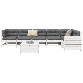 Garden sofa set 7 pieces solid white pine wood by vidaXL, Garden sets - Ref: Foro24-3250873, Price: 516,99 €, Discount: %