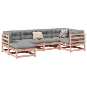 6-piece garden sofa set with Douglas fir wood cushions by vidaXL, Garden sets - Ref: Foro24-3299525, Price: 581,99 €, Discoun...