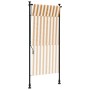 Orange and white steel fabric exterior roller blind by vidaXL, Awnings - Ref: Foro24-368768, Price: 57,92 €, Discount: %