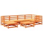 Garden sofa set 7 pieces solid pine wood wax brown by vidaXL, Garden sets - Ref: Foro24-3299531, Price: 426,78 €, Discount: %