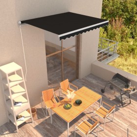 Anthracite gray manual retractable awning 300x250 cm by vidaXL, Awnings - Ref: Foro24-3051197, Price: 246,92 €, Discount: %