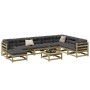 Garden sofa set 9 pieces impregnated pine wood by vidaXL, Garden sets - Ref: Foro24-3299584, Price: 491,89 €, Discount: %