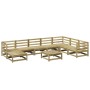 Gartensofa-Set 9-teilig aus imprägniertem Kiefernholz von vidaXL, Gartensets - Ref: Foro24-3299584, Preis: 491,89 €, Rabatt: %