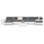 Gartensofa-Set 9-teilig aus massivem weißem Kiefernholz von vidaXL, Gartensets - Ref: Foro24-3250693, Preis: 599,41 €, Rabatt: %