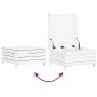 Gartensofa-Set 9-teilig aus massivem weißem Kiefernholz von vidaXL, Gartensets - Ref: Foro24-3250693, Preis: 599,41 €, Rabatt: %