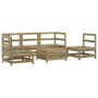 Gartensofa-Set 6-teilig aus imprägniertem Kiefernholz von vidaXL, Gartensets - Ref: Foro24-3250723, Preis: 363,13 €, Rabatt: %