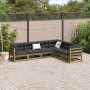 Gartensofa-Set 6-teilig aus imprägniertem Kiefernholz von vidaXL, Gartensets - Ref: Foro24-3299455, Preis: 345,76 €, Rabatt: %