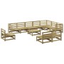 Garden sofa set 11 pieces impregnated pine wood by vidaXL, Garden sets - Ref: Foro24-3299488, Price: 601,78 €, Discount: %