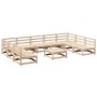 Garden sofa set 10 pieces solid pine wood by vidaXL, Garden sets - Ref: Foro24-3299592, Price: 492,98 €, Discount: %