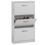 FMD Shoe cabinet with 3 tilting compartments white by FMD, Shoe racks and shoe organizers - Ref: Foro24-428789, Price: 118,02...