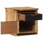 Mesita de noche madera maciza de mango 40x40x45 cm de vidaXL, Mesitas de noche - Ref: Foro24-358915, Precio: 106,79 €, Descue...