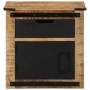 Mesita de noche madera maciza de mango 40x40x45 cm de vidaXL, Mesitas de noche - Ref: Foro24-358915, Precio: 106,79 €, Descue...