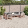 6-piece garden sofa set with Douglas fir wood cushions by vidaXL, Garden sets - Ref: Foro24-3299609, Price: 620,74 €, Discoun...