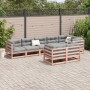 8-piece garden sofa set with Douglas fir wood cushions by vidaXL, Garden sets - Ref: Foro24-3299506, Price: 858,04 €, Discoun...