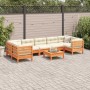 8-piece garden sofa set with wax-brown pine wood cushions by vidaXL, Garden sets - Ref: Foro24-3299339, Price: 714,58 €, Disc...