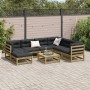 8-piece garden sofa set with impregnated pine wood cushions by vidaXL, Garden sets - Ref: Foro24-3299559, Price: 748,84 €, Di...