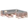 9-piece garden sofa set with Douglas fir wood cushions by vidaXL, Garden sets - Ref: Foro24-3299372, Price: 886,58 €, Discoun...