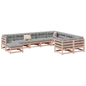 10-piece garden sofa set with Douglas fir wood cushions by vidaXL, Garden sets - Ref: Foro24-3299642, Price: 992,01 €, Discou...