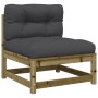 10-piece garden sofa set with impregnated pine wood cushions by vidaXL, Garden sets - Ref: Foro24-3299599, Price: 963,28 €, D...