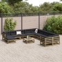 Gartensofa-Set 12-teilig aus imprägniertem Kiefernholz von vidaXL, Gartensets - Ref: Foro24-3299654, Preis: 689,99 €, Rabatt: %