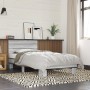 Sonoma gray metal engineered wood bed frame 90x190 cm by vidaXL, Beds and slatted bases - Ref: Foro24-845755, Price: 100,65 €...