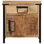 Mesita de noche madera maciza de mango 40x30x42 cm de vidaXL, Mesitas de noche - Ref: Foro24-358917, Precio: 100,04 €, Descue...