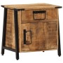 Mesita de noche madera maciza de mango 40x30x42 cm de vidaXL, Mesitas de noche - Ref: Foro24-358917, Precio: 100,04 €, Descue...