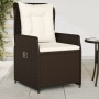 Garden recliners 2 pcs brown synthetic rattan by vidaXL, Garden chairs - Ref: Foro24-368653, Price: 198,26 €, Discount: %