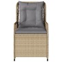 Garden recliners 2 pcs beige synthetic rattan by vidaXL, Garden chairs - Ref: Foro24-368664, Price: 209,99 €, Discount: %