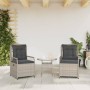 Garden recliners 2 pcs light gray synthetic rattan by vidaXL, Garden chairs - Ref: Foro24-368666, Price: 209,58 €, Discount: %