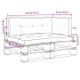 Kissen für Paletten 3 Einheiten aus rotem Stoff von vidaXL, Kissen für Stühle und Sofas - Ref: Foro24-3217126, Preis: 80,99 €...