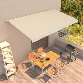 Toldo retráctil automático color crema 600x300 cm de vidaXL, Toldos - Ref: Foro24-3051205, Precio: 707,99 €, Descuento: %