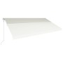 Toldo retráctil automático color crema 600x300 cm de vidaXL, Toldos - Ref: Foro24-3051205, Precio: 707,86 €, Descuento: %