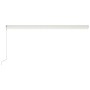 Automatic retractable awning cream color 600x300 cm by vidaXL, Awnings - Ref: Foro24-3051205, Price: 707,86 €, Discount: %