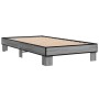 Estructura cama madera ingeniería metal gris Sonoma 100x200 cm de vidaXL, Camas y somieres - Ref: Foro24-845870, Precio: 90,8...