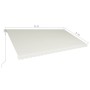 Toldo retráctil automático color crema 600x300 cm de vidaXL, Toldos - Ref: Foro24-3051205, Precio: 707,86 €, Descuento: %