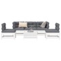 Gartensofa-Set 6-teilig aus massivem weißem Kiefernholz von vidaXL, Gartensets - Ref: Foro24-3250721, Preis: 416,40 €, Rabatt: %