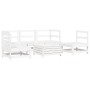 Gartensofa-Set 6-teilig aus massivem weißem Kiefernholz von vidaXL, Gartensets - Ref: Foro24-3250721, Preis: 416,40 €, Rabatt: %