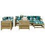 Garden sofa set 7 pieces impregnated pine wood by vidaXL, Garden sets - Ref: Foro24-3250543, Price: 458,46 €, Discount: %