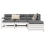 Garden sofa set 4 pieces solid white pine wood by vidaXL, Garden sets - Ref: Foro24-3250777, Price: 297,78 €, Discount: %